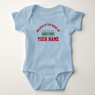 Kerst aangepaste baby jersey bodysuit kleur