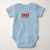 Kerst aangepaste baby jersey bodysuit kleur (Achterkant)