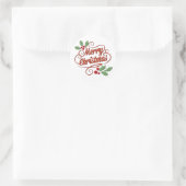 Kerst aangepaste geschenk Sticker (Tas)