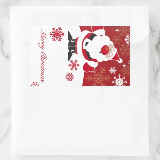 Kerst aangepaste geschenk Sticker (Tas)