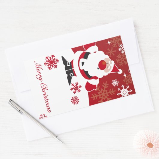 Kerst aangepaste geschenk Sticker (Envelop)