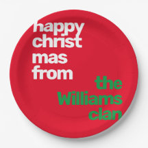 Kerst aangepaste minimale moderne partij rood groe