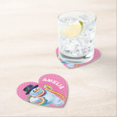 Kerst aangepaste onderzetter Snowman winter wonder (Insitu)