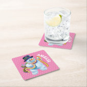 Kerst aangepaste onderzetter Snowman winter wonder (Insitu)