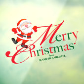 Kerst aangepaste tekst Prettig kerstfeest Raamsticker (Vel 3)