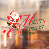 Kerst aangepaste tekst Prettig kerstfeest Raamsticker (Vel 2)