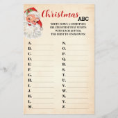 Kerst ABC  Santa Game Kaart (Voorkant)