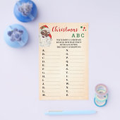 Kerst ABC  Santa Game Kaart (Enkel)