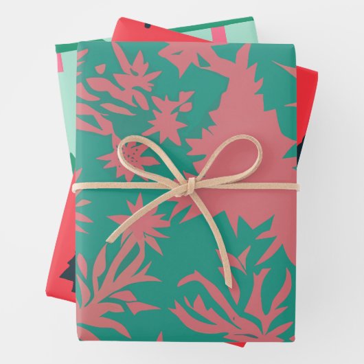 Kerst Abstract boominpakpapier Inpakpapier Vel (In situ)