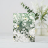 Kerst abstracte sterren ijs achtergrond feestdagenkaart (Staand voorkant)