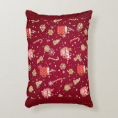 Kerst accent kussen/kussen kussen (Voorkant(Verticaal))