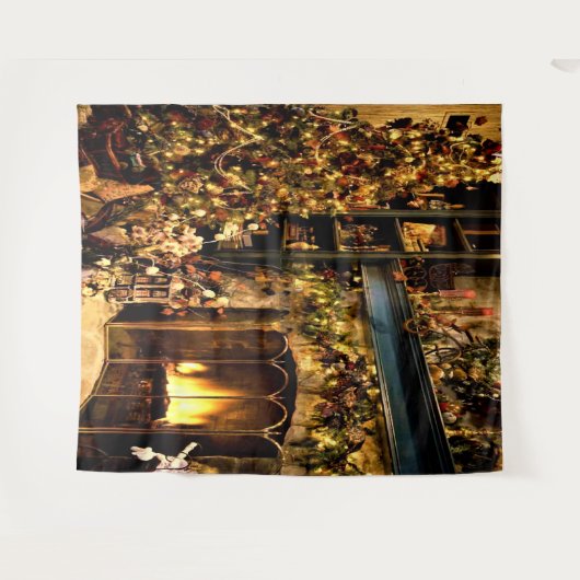 Kerst achtergrond wandkleed (Voorkant (horizontaal))