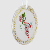 Kerst Acryl Ornament-Santa Muis Ornament (voorkant)