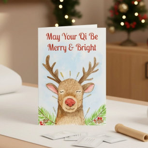 Kerst Acupunctuur, moge je Qi vrolijk zijn Kaart