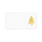 Kerst Adresetiketten kunst en design Etiket (Voorkant)