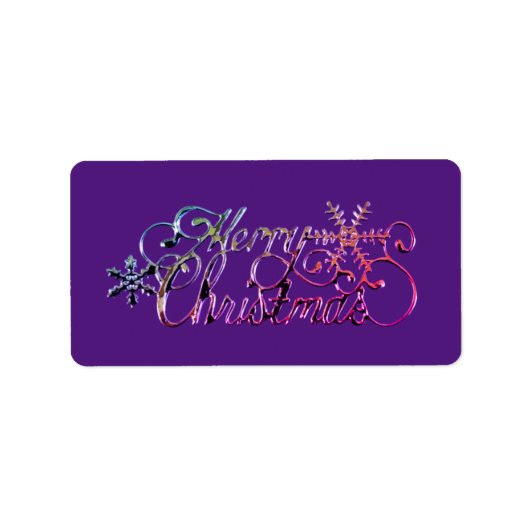 Kerst Adresetiketten SEIZOENSGEBONDEN Etiket (Voorkant)