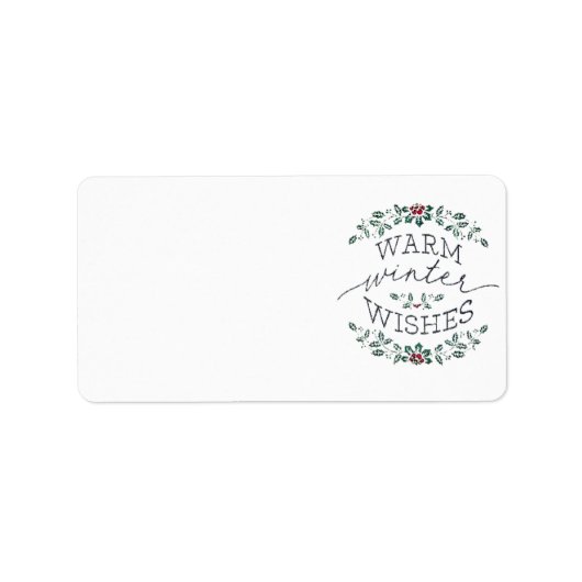 Kerst Adresetiketten SEIZOENSGEBONDEN Etiket (Voorkant)