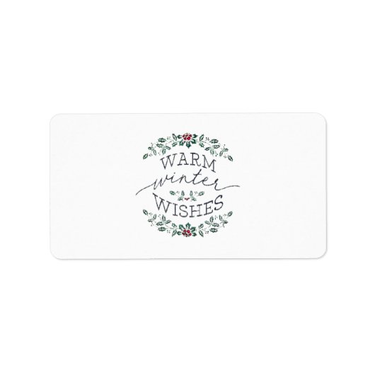 Kerst Adresetiketten SEIZOENSGEBONDEN Etiket (Voorkant)