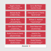 Kerst adresetiketten sticker (Vel)