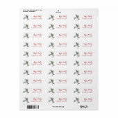 Kerst Adreslabels Etiket (Full Sheet)