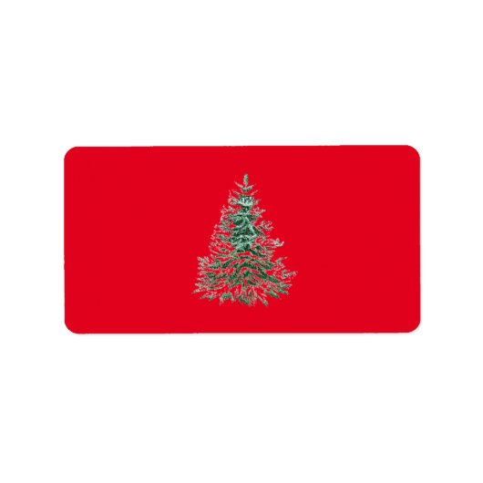 Kerst-adreslabels SEIZOENSGEBONDEN Etiket (Voorkant)