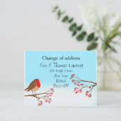 Kerst-adreswijziging Feestdagenkaart (Staand voorkant)