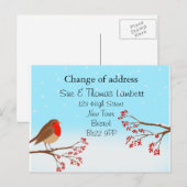 Kerst-adreswijziging Feestdagenkaart (Voorkant / Achterkant)