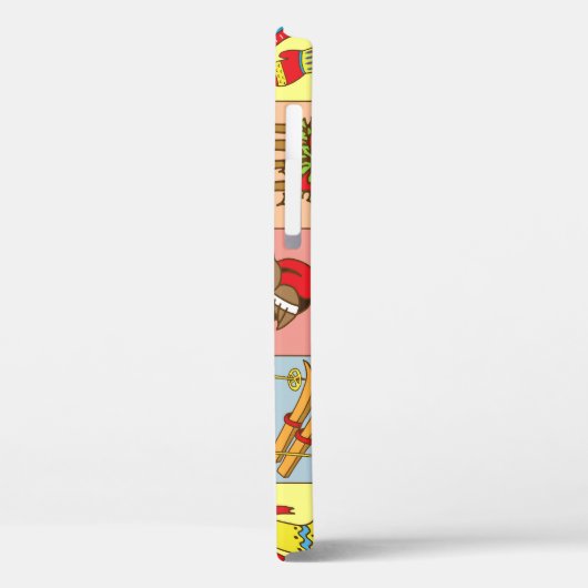 Kerst Advent: Doodle Element Collectie Case-Mate iPhone Case (Achterkant / Links)