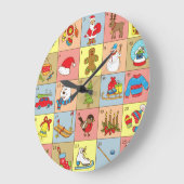 Kerst Advent: Doodle Element Collectie Grote Klok (Hoek)