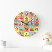 Kerst Advent: Doodle Element Collectie Grote Klok (Huis)