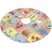 Kerst Advent: Doodle Element Collectie Kerstboom Rok (Gekanteld)
