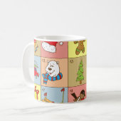Kerst Advent: Doodle Element Collectie Koffiemok (Voorkant links)