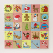 Kerst Advent: Doodle Element Collectie Legpuzzel (Verticaal)