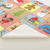 Kerst Advent: Doodle Element Collectie Sherpa Deken (3/4)