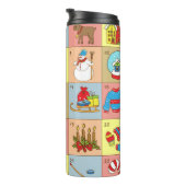 Kerst Advent: Doodle Element Collectie Thermosbeker (Geroteerd rechts)