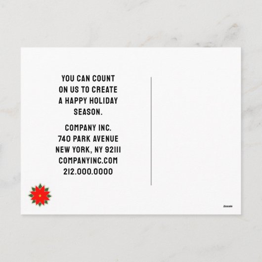 Kerst Advent Kalender briefkaart (Achterkant)