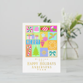 Kerst Advent Kalender Gevouwen Folie Vakantie Kaar Folie Feestdagen Briefkaart