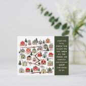 Kerst Advent Vakantiekaarten Feestdagenkaart (Staand voorkant)