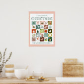 Kerst adventkalender aftellen poster (Keuken)