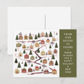 Kerst Adventkalender Feestdagenkaart (Voorkant / Achterkant)