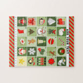 Kerst Adventkalender Legpuzzel (Horizontaal)