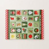 Kerst Adventkalender Legpuzzel (Horizontaal)