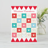 Kerst adventkalender personaliseren feestdagenkaart (Staand voorkant)