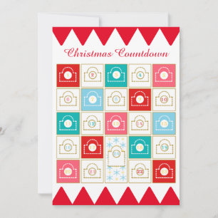 Kerst adventkalender personaliseren feestdagenkaart