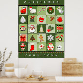 Kerst Adventkalender Poster (Keuken)