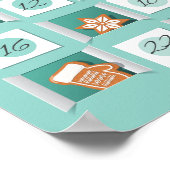 Kerst Adventkalender Poster (Hoek)
