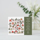 Kerst Adventkalender Vakantie Ansichtkaart Feestdagenkaart (Staand voorkant)