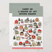 Kerst Adventkalenderkaarten Feestdagenkaart (Voorkant / Achterkant)