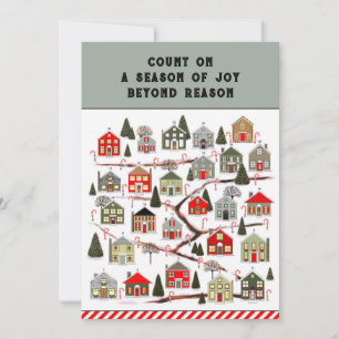 Kerst Adventkalenderkaarten Feestdagenkaart