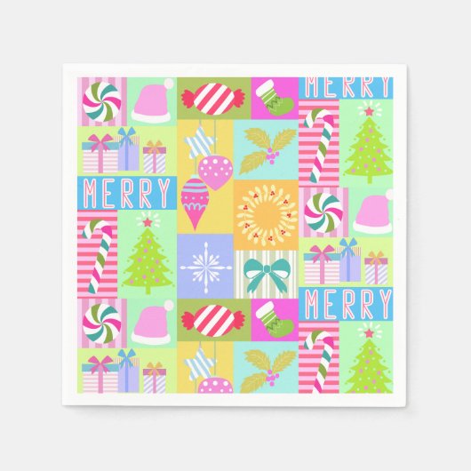 Kerst Adventskalender Servet (Voorkant)